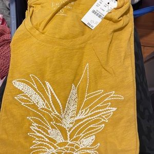 JCrew Embroiderd pineapple collectors tee.